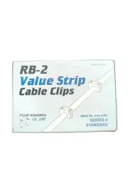 RB-2 Value Strip Cable Clips (White) 06WS-VS. Ideal for SERIES 6 STANDARD