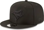 New Era MLB 9FIFTY Black Black Adjustable Snapback Hat Cap One Size Fits All