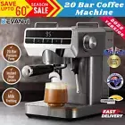 Devanti 20 Bar Coffee Machine Espresso Cafe Maker Frother Cappuccino Latte 1360W