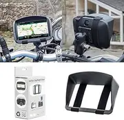 [Digicharge] Sun Shade Visor For Motorbike Sat Nav Garmin Zumo TomTom Rider BMW etc With 4.3'' Or 5'' Screen GPS Cap Hood With Secure And Robust Strap Fitting Design From By Digital Accessories Ltd