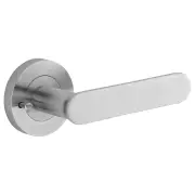 Bronte Lever Round Rose Privacy Kit (Inbuilt Privacy) Brushed Chrome