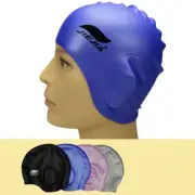 Pool Cap High Elastic Diving Hat Silicone Swimming Caps Protect Ears Swim Hat