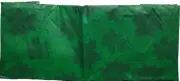 Peva Vinyl Tablecloth, 52"x52" Square, CHRISTMAS POINSETTIA FLOWERS ON GREEN, HH