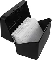 CHICAMPERA 1 Set Card Storage Container with Lined Memo Cards and Organizer for Office Home and School
