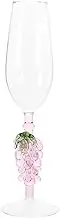 WATIIFUFU Elegant Footed Wine Goblet Romantic Decorative Glass Flute for Parties Home Use Sturdy Wine Glass Unforgettable Dining Experience