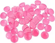 KALLORY 4cm Balls Plastic Hollow 50PCS Round Bingo Balls Empty Raffle Balls Plastic Openable Ball Fillable Container for Party Game DIY Craft Supplies