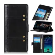 For Samsung Galaxy S21+ Plus Case Wild Horse Texture Folio PU Leather Wallet Cover, Kickstand, Black