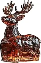 LeoLeoxx Whiskey Liquor Decanter | Wine Decanter Animal Whiskey Bottle - Home Decoration, Table Decor Centerpieces Liquor Bottle for Father, Coworkers, Lovers (deer)