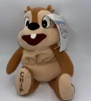 NEW Vintage Disney Store Chip The Chipmunk Mini Bean Bag 8" Plush