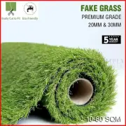 10-80 SQM Synthetic Grass Fake Turf Artificial Mat Plant Lawn Flooring 20 30mm