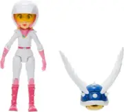 Nintendo The Super Mario Bros Movie 5-inch Peach Figure with Spiny Blue Shell