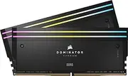CORSAIR Dominator Titanium RGB DDR5 RAM 96GB (2x48GB) 6800MHz CL40-50-50-110 1.4V Intel XMP 3.0 Desktop Computer Memory – Black (CMP96GX5M2B6800C40)