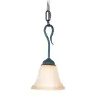 Woodbridge Lighting Jamestown 1 Light Steel Metal Mini Pendant in Textured Black