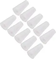 GARVALON 15pcs White Thread Pendant Blind Cord Tassels Plastic Pull Cord Knobs for Window Blinds Replacement Parts