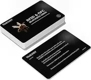 [Timeskey NFC] RFID Blocking Card Credit Card Protectors NFC Contactless Cards Protection Blocking Cards anti rfid NFC Contactless Bank Debit Credit Card Protector ID ATM Guard Card, Bee-6pcs, Fashion