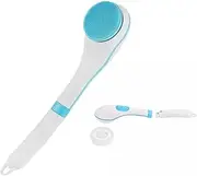 Bath Body & Face Scrub Electric Brush Set, Short and Long Handle Handheld Rechargeable Brush with 5 brush accessories