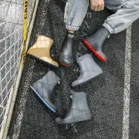在飛比找Yahoo!奇摩拍賣優惠-時尚男雨鞋中筒雨靴防滑水鞋登山雨鞋/ joules 雨鞋 勃