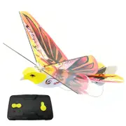 Nevenka Kids Flying Remote Control Bird Toy with Bionic Flapping Wings-Orange