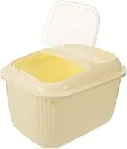 Veemoon Airtight Rice Storage Bucket with Clear Lid Grain Container for Kitchen Organization Durable and Sealed Cereal Dispenser for Safe Food Storage