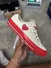 Size 9 - Converse Comme des Garçons Play x Chuck 70 Low Pristine Red - Brand New
