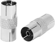 TV Coax Aerial Female to Female Adapter, Ancable 4 Pack RF Coax Antenna PAL F to F Gender Changer Joiner Converter