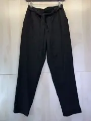 Nicole Miller Women’s SZ 6 Black Elastic Waist Belted Cuffed Pants NWT-3732