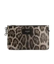 Dolce Gabbana Leopard-Print Toiletry Bag One size Multicolor