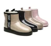 AUSTRALIAN SHEPHERD® UGG Boots Women Clear Waterproof Shearling Coated Classic - Cream / AU Ladies 7 / AU Men 5 / EU 38