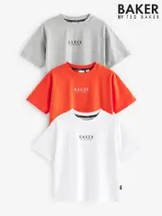 Baker by Ted Baker 100% Cotton T-Shirts 3 Pack (AB5475) | $69 - $78