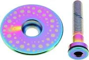 OTOTEC 1-1/8 Inch 28.5mm Bike Headset Top Cap with Bolt Stem Cover for MTB and Road Bike