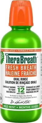 TheraBreath Fresh Breath Oral Rinse - Mild Mint Fights Bad Breath 473ml