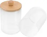 UTHCLO Cotton Swab Jar Desktop Swab Container Storage Canisters Toothpick Case