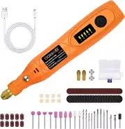 Mini Cordless Rotary Tool Kit with 105Pcs Accessories, USB Charging 5-Speed 1800