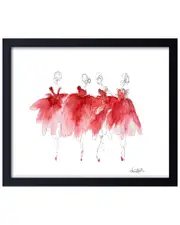 Ready2HangArt Ballerinas In Waiting Framed Print Wall Art