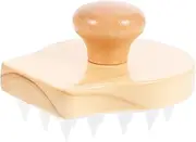 Healeved Wooden Handle Scalp Massage Brush Hair Cleansing Tool for All Hair Comfortable Grip for Wet Dry Use