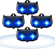 Solar Animal Repeller with Flashing Light, Effective Coyote Deterrent for Yard, Farm & Garden, Raccoon Repellent Outdoor - Predator Light for Cat, Deer, Skunk