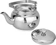 WATIIFUFU Stainless Steel Tea Kettle with Strainer Capacity for Daily Use Compatible with Induction Gas Stovetops for Brewing Tea Hot Beverages