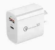 AU Plug 20W USB C PD Fast Charger,with USB-C 18W PD Charger Power Adapter, USB-A Quick Charge 3.0 Dual Port Wall Charger for iPhone 12 12Pro 11 Pro SE XR XS Max 8 Plus, AirPod, Samsung Galaxy, LG, HTC, Google Pixel,and More