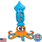 Squid Shaped Squeaky Dog Toys, Interactive tug of war and Teething Dog Toys,