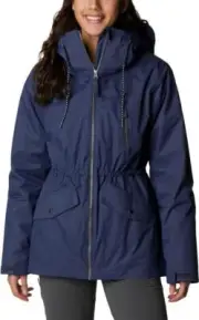 COLUMBIA MOUNT ERIE ll 3 IN 1 INTERCHANGE WATERPROOF BLUE HOODED JACKET XL $290