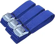 Luxshiny 3pcs Heavy Duty Adjustable Cam Buckle Straps Nylon Tie-Down Straps for Securing Cargo Motorcycles Cars and