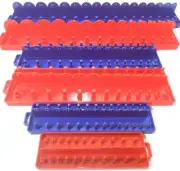 6 PIECE 1/4" 3/8" 1/2" DRIVE SAE & METRIC SOCKET TRAYS HOLDERS ORGANIZER TOOL