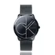 【Calvin Klein 凱文克萊】minimal系列 大CK 黑殼 黑面 簡約米蘭帶腕錶 (K3M214X1)