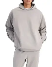 [Champion] Lux Taping Hoodie in Castle Wall Grey