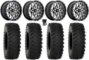 MSA Portal 14" Wheels Machined 28" ATX470 Tires Polaris RZR XP 1000 / PRO XP