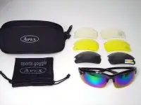 在飛比找Yahoo!奇摩拍賣優惠-APEX 610偏光眼鏡 運動眼鏡 太陽眼鏡 運動風鏡(買1