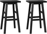 [Artiss] Bar Stools Stool Set of 2 Kitchen Swivel Counter Barstools Dining Chair Chairs Black in 66cm Seat Height Floor for Home Bar Dining Room Cafe Outdoor Indoor