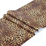 [TAOGIFT] Self Adhesive Vinyl Leopard Print Contact Paper Shelf Liner for Dresser Drawer Cabinets Table Furniture Walls Crafts Decal Removable 17.7x117 Inches