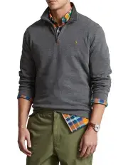 [Polo Ralph Lauren] Estate Rib Quarter Zip Pullover in Grey