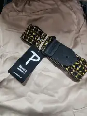 Perri'S Leathers Ltd - Hootenanny Polyester Guitar Strap with Leather Ends - ...